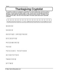 Thanksgiving Cryptolist #06